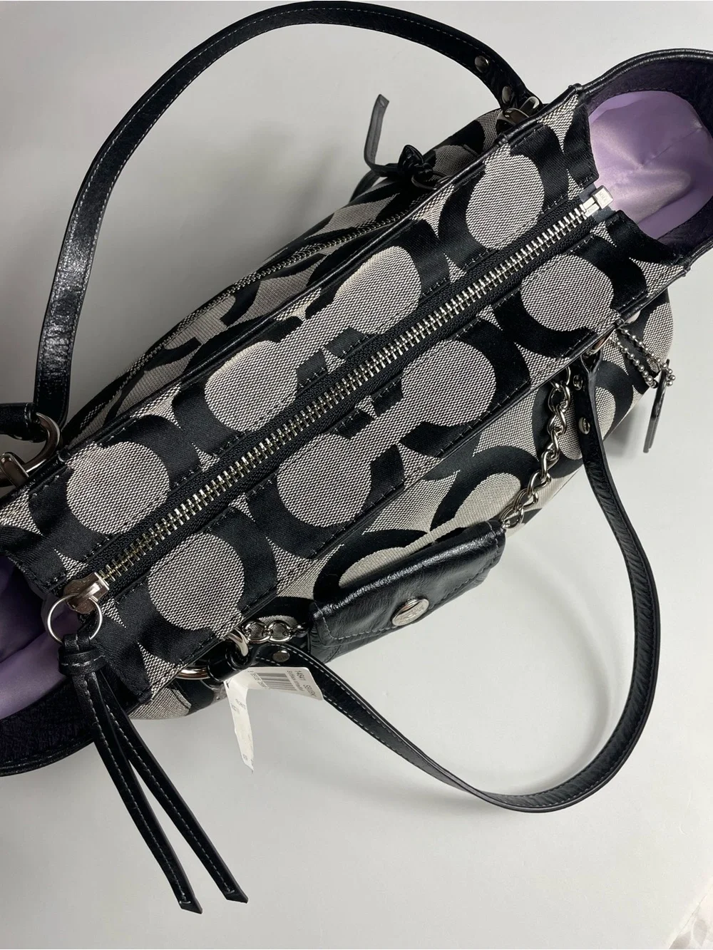 NWT Coach OP Art Signature Tote Bag Y2K